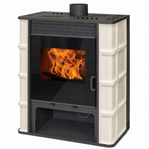 Piec kaflowy BRUNO 12 kW KREMOWY