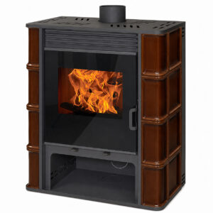 Piec kaflowy BRUNO 12 kW BRĄZOWY
